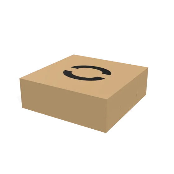Mockup 3D Hộp kraft có quai xách