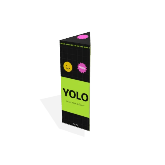 Mockup 3D Hộp tam giác